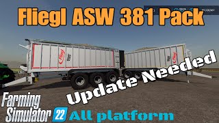 Fliegl ASW 381 Pack / Mod for all platforms on FS22 Fliegl ASW 381 Pack / Mod for all platforms on FS22