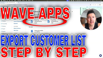 ✅  How To Download Export Customer List In Wave Apps🔴