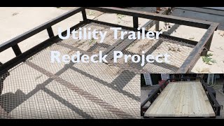 Utility Trailer Redeck Project