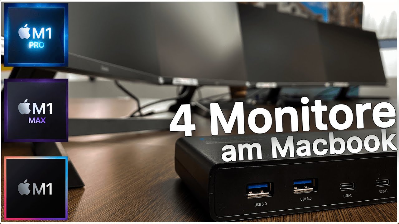 Macbook Zuklappen Externer Monitor Geht Aus 4 externe Monitore an Apple MacBook M1 M2 anschließen - Tutorial - YouTube