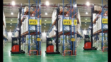 VisionNav Robotics Autonomous Forklift (AGVs/AMRs) Application in 3PL Logistics