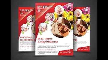 beauty parlor flyer design tutorial using coreldraw x6 x7 x8