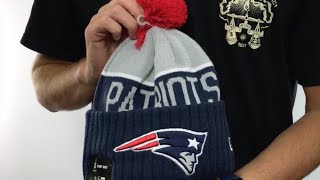 Patriots '2015 STADIUM' Navy-Grey Knit Beanie Hat by New Era