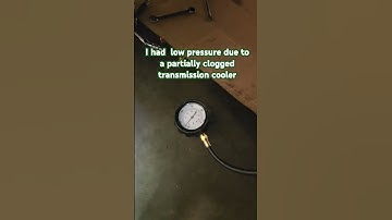 Transmission pressure test on a 4l80E  #automobile  #transmission oil pressure
