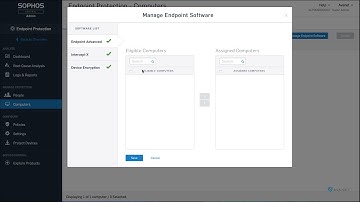 Sophos Central - Add Endpoint Protection Features (Device Encryption or Intercept X)