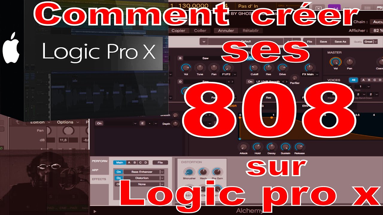 [BeatMaking] - COMMENT CRÉER SES 808 SUR LOGIC PRO X - by K1ONITBEATZ