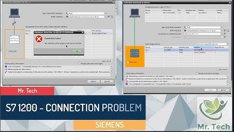 Siemens | Connection problem | Lỗi kết nối PC với PLC S7 1200