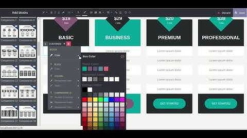 Comparison Snippets Odoo, Comparison Blocks Odoo