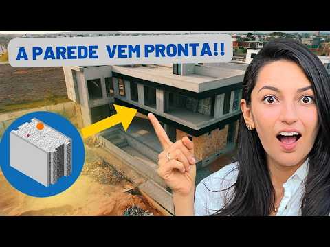 TOUR PELA CASA DE CONCRETO LEVE LIGHTWALL E LAJE PRROTENDIDA