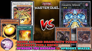 DRAGUNITY vs SPRIGHT TRI-BRIGADE & NIMBLE; How does Dragunity stack vs TIER 1? -Yugioh Master Duel
