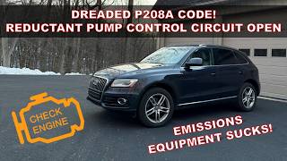 2014 Audi Q5 TDI DEF Pump Replacement | P208A Fault Code Repair