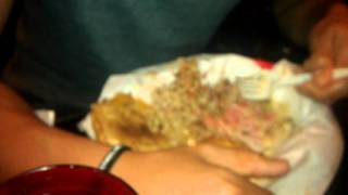 David doin the lindy's burger challenge.