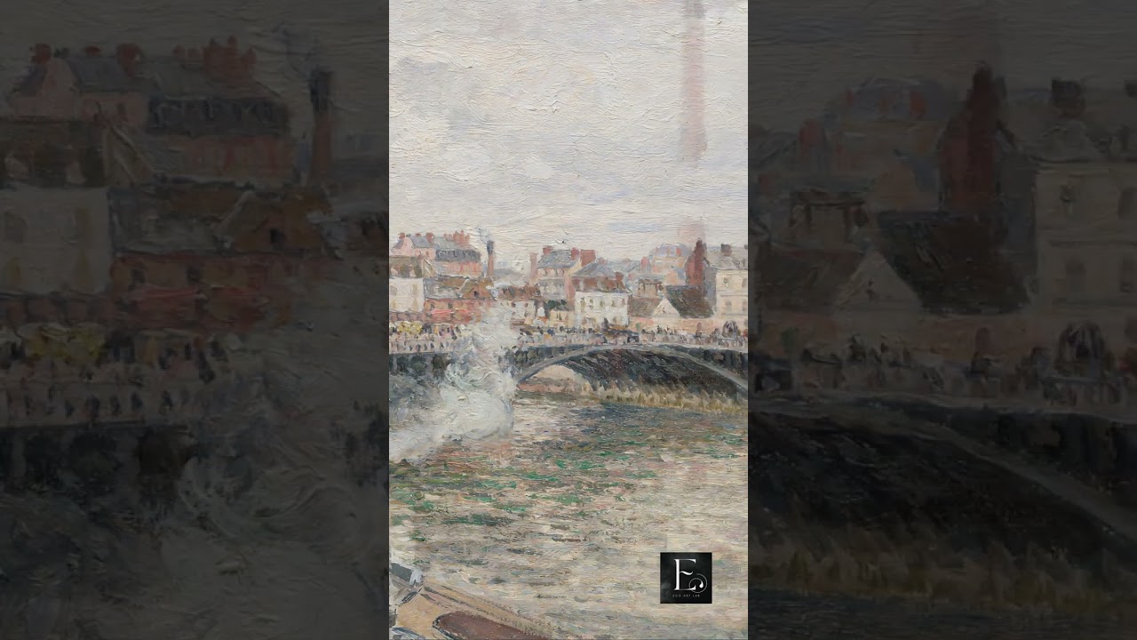 Monet painted the cathedral. Pissarro painted the people