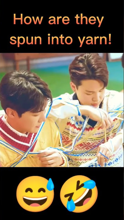 How are they spun into yarn!😅🤣😅 especially Our brilliant Rm #bts #jimin #jhope #rm
