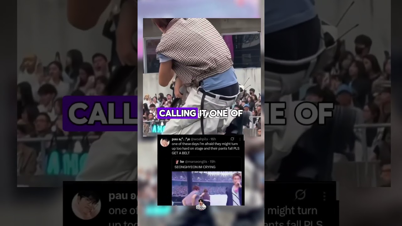 Штаны Сонхён сказали: «Я выхожу» во время выступления CORTIS на AAA-фестивале