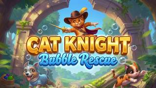 Cat Knight: Bubble Rescue Game Mobile Gameplay Android screenshot 1