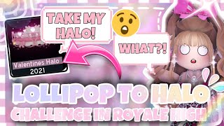 Trading a LOLLIPOP to a HALO! Paperclip challenge! || Royale High 🏰| Roblox