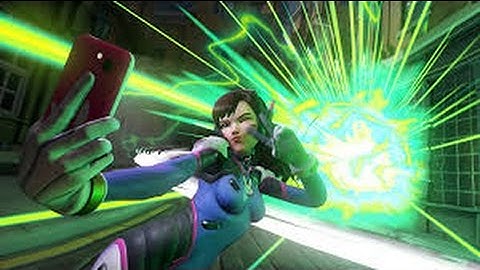 Overwatch competitive - D.va play of the game (Quintuple Kills)