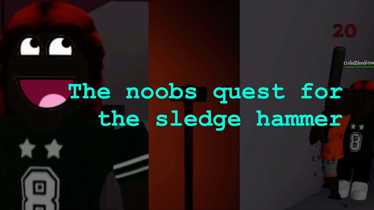The Noobs Quest For The Sledge Hammer Roblox Vertigo Youtube - roblox noob hammer