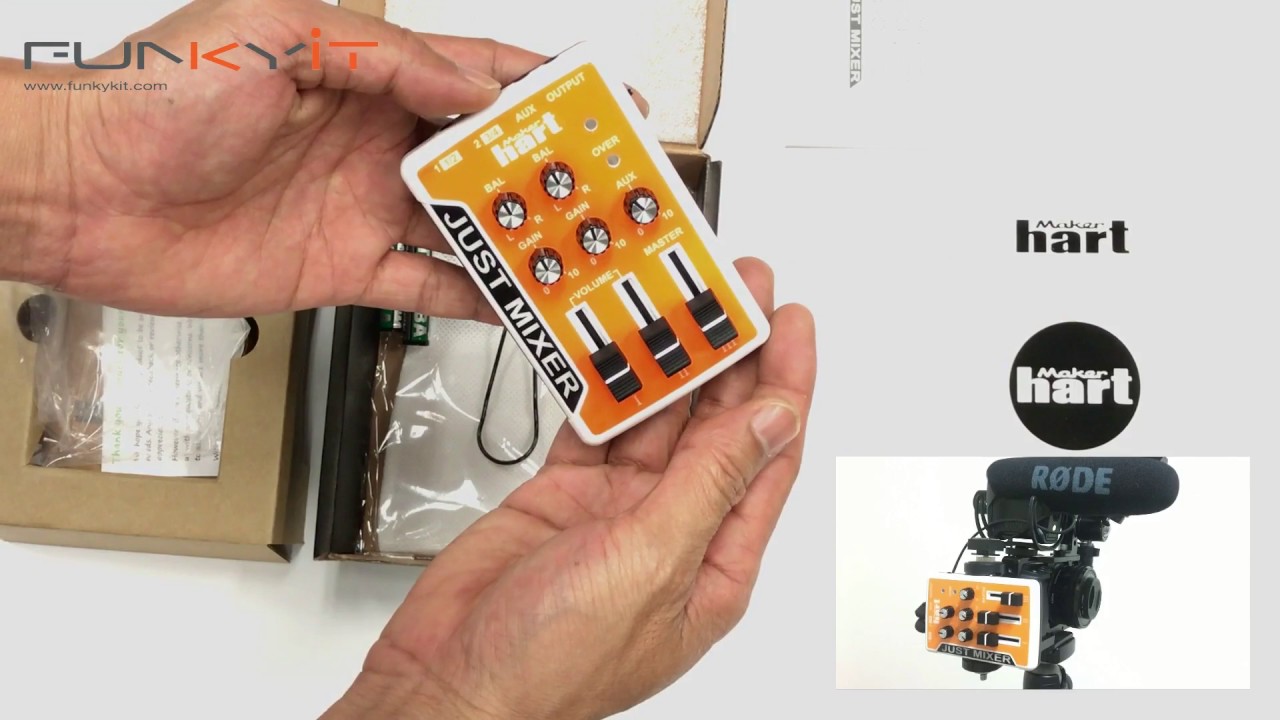 Maker Hart Just Mixer – Battery/USB Powered Portable Mixer 