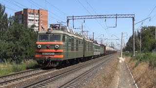 Электровозы ВЛ80К-548 и ЧС2-806 с грузовым поездом