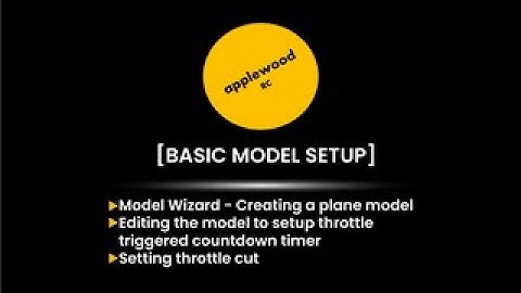 FrSKY TANDEM X20 ETHOS - Building a new model, configuring basic timer and throttle cut