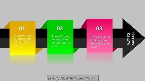 3 Step arrow infographic template for PowerPoint #powerpoint_infographics #powerpoint #tutorial #ppt