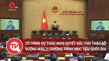 Tờ trình dự thảo Nghị quyết đặc thù tháo gỡ vướng mắc 3 chương trình mục tiêu quốc gia
