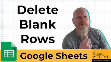 Google Sheets - Remove / delete blank rows from spreadsheet