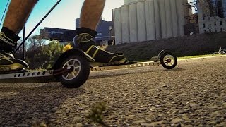 Rollerskiing on Pursuit Fork Flex with Rollerski Brake 2016