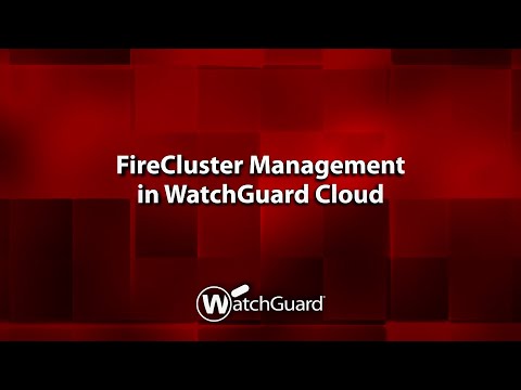 Demo: FireCluster Management in WatchGuard Cloud