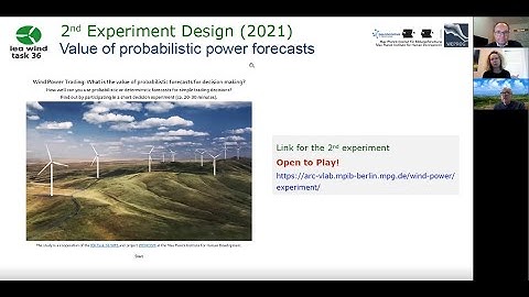 Webinar December 2021, IEA Wind Task 36 Forecasting for Wind Energy - Day 2