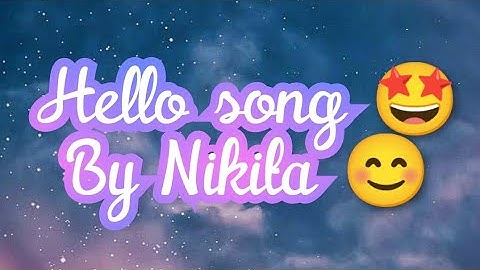 Hello song with lyrics