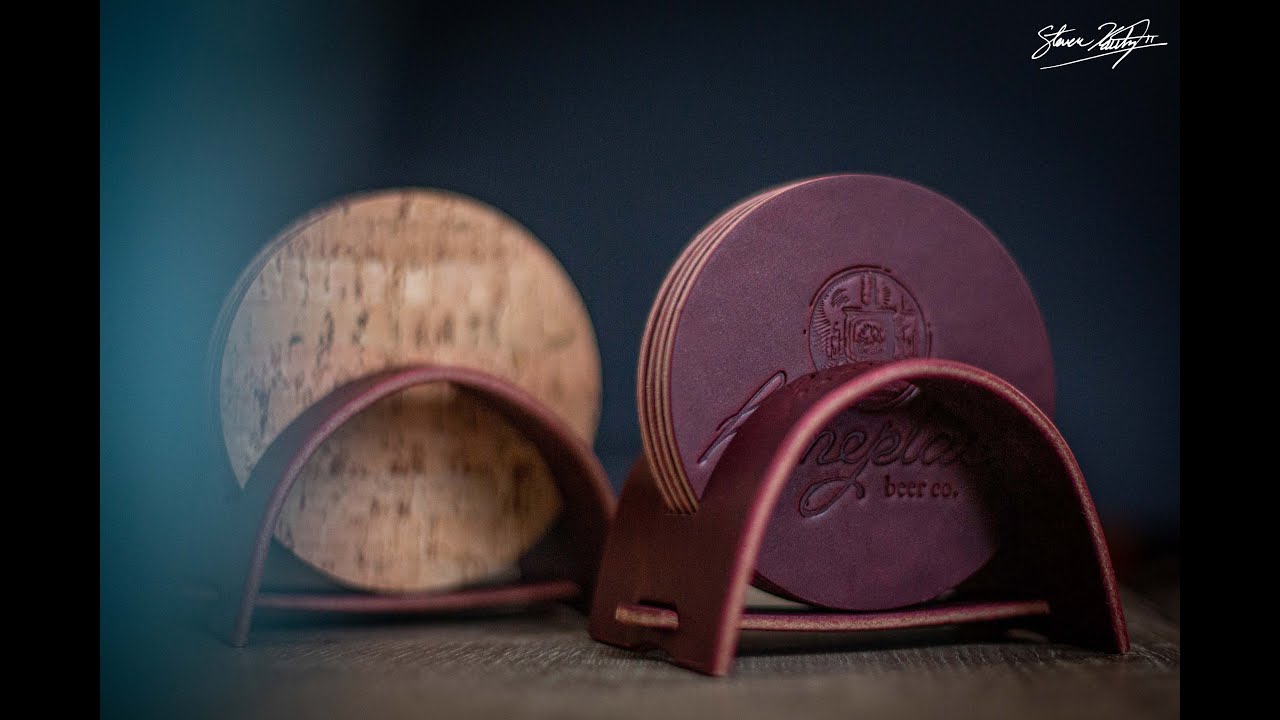 Handcrafted Leather Coaster Holder YouTube