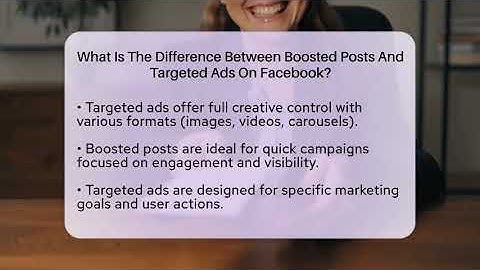 What Is The Difference Between Boosted Posts And Targeted Ads On Facebook? - Everyday-Networking