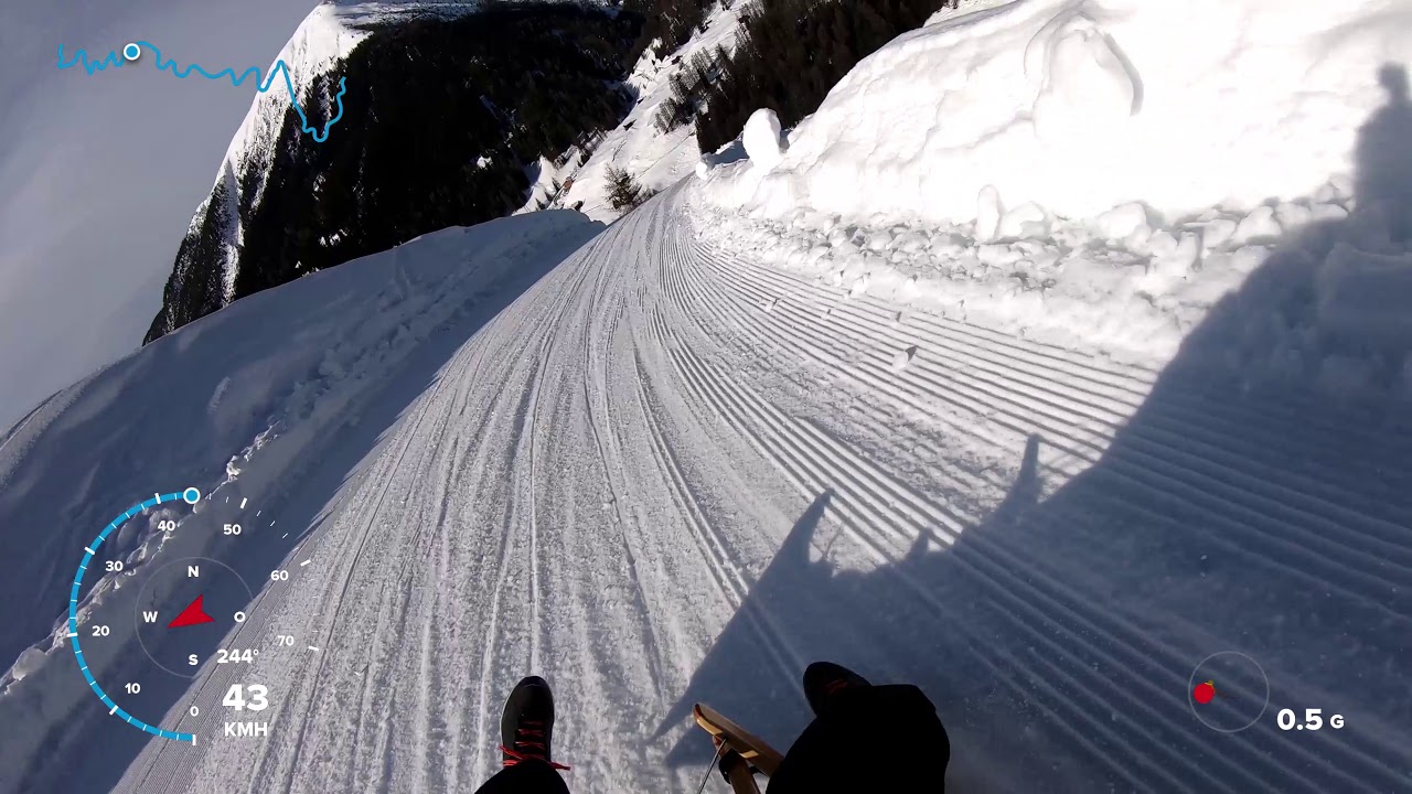 Rodeln/Schlitteln Rinerhorn Davos 21.02.21