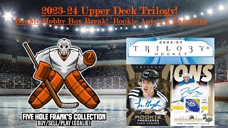 2023-24 Upper Deck Trilogy Double Hobby Box Break! Not a Huge Fan of Trilogy, Decent Boxes!