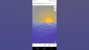 Drawing Sunset Using Math Formula On Cartesian Plane Run By Desmos Software #desmos #sunset
