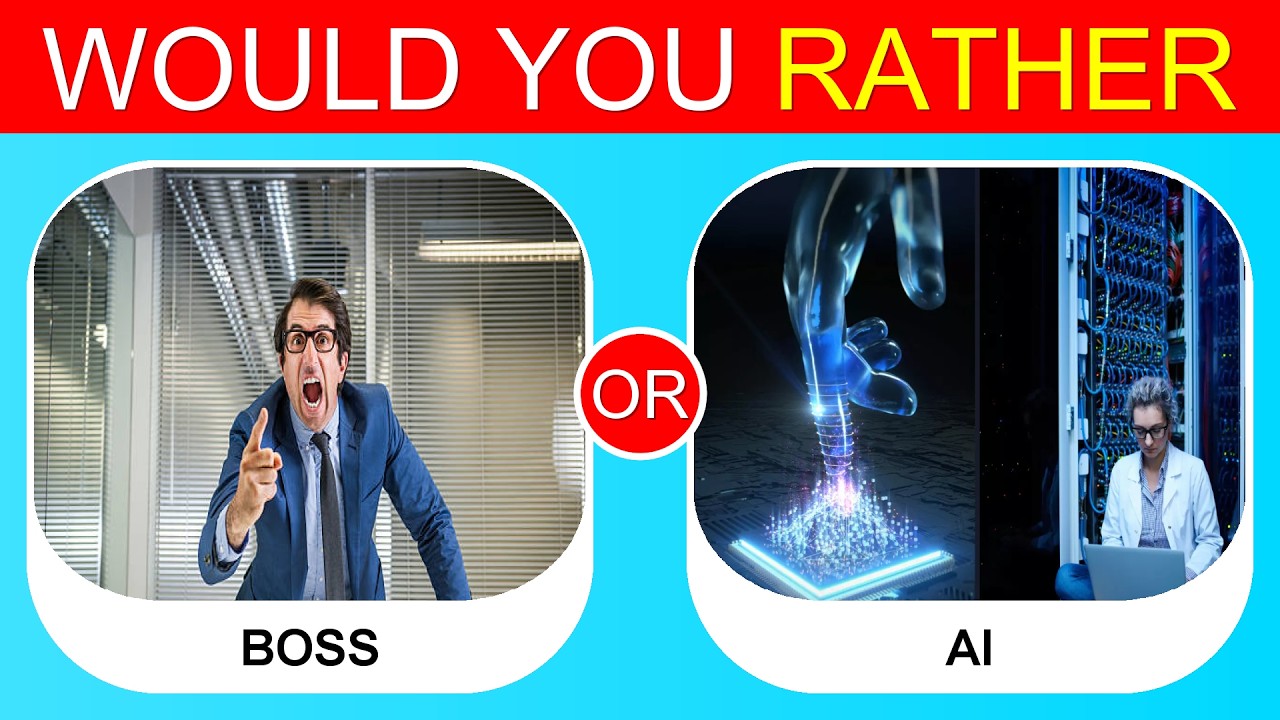 🤖👤 Would You Choose AI or Human ? Crazy ‘Would You Rather’ Questions!