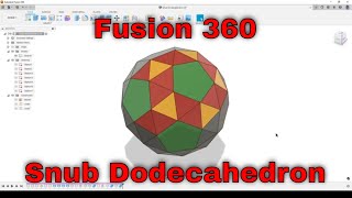 Fusion 360 - Snub Dodecahedron - Workflow (work-in-progress)