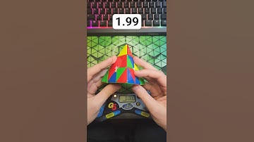 Pyraminx Solve of the Day 10/23 - 1.99 #pyraminx #rubikscube #cubing #speedcubing #puzzle #shorts