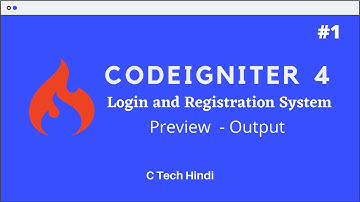 #1 CodeIgniter 4 - Login and Registration System Tutorial (Hindi) - Site Demo (English Subtitle)