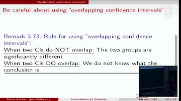 Lecture 6E - Overlapping confidence intervals?