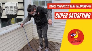 Satisfying Dryer Vent Cleaning #11 (Duct Heroes)