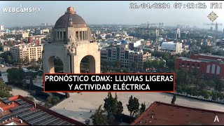 🌧️ #CDMX | Pronóstico: Lluvias ligeras y actividad eléctrica. La capital #EnVivo