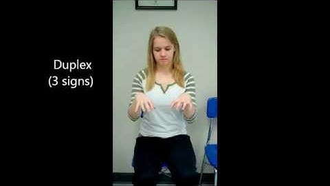 ASL Level 1 Unit 4 Vocabulary