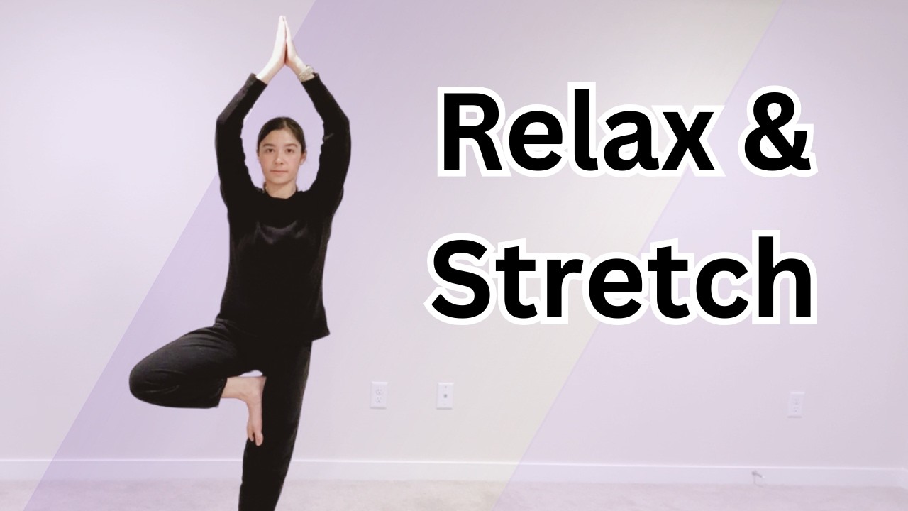 Relaxing Full Body Stretch & Yoga Flow | Stress Relief & Flexibility, 15-Min (Day 29)