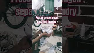 Shoe drying process in laundry #umkm #shortvideo #fyp viral #home business #small capital business