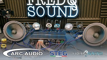 ARC AUDIO BLACKBIRD 12CH DSP + PSC  vs STEG Q65c + SST50 + SFF1