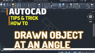 AutoCAD How To Draw An Object At An Angle Tutorial